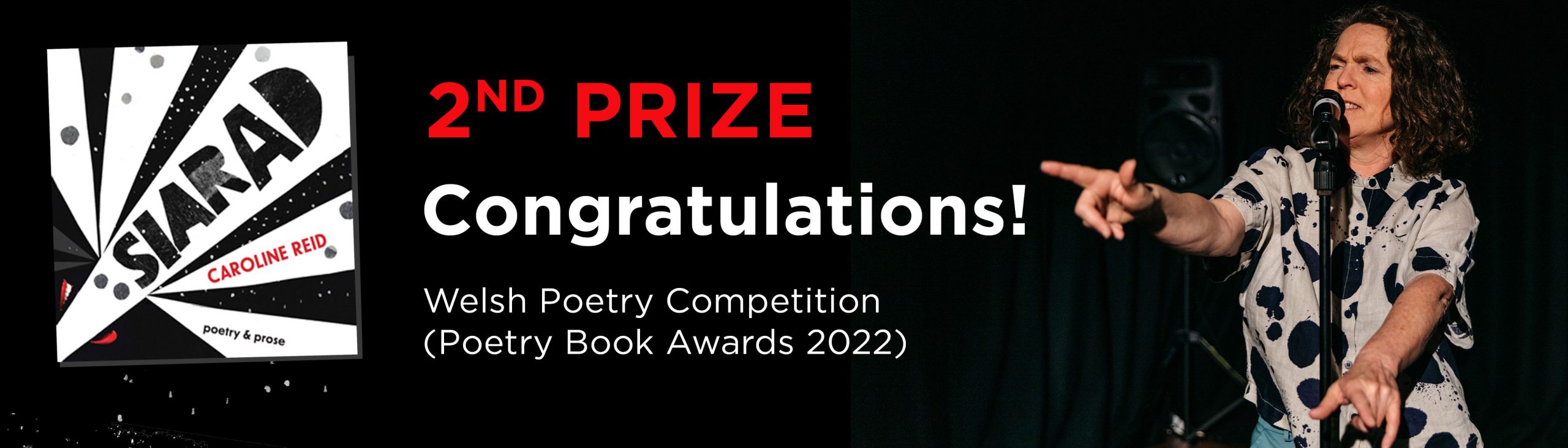 Congratulations Caroline Reid Poetry Book Awards, 2nd Prize winner